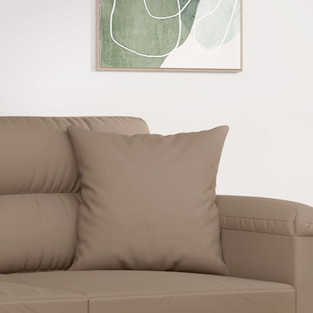 Sierkussens 2 st 40x40 cm microvezelstof taupe is nu te koop bij PeponiXL, paradijselijk wonen!