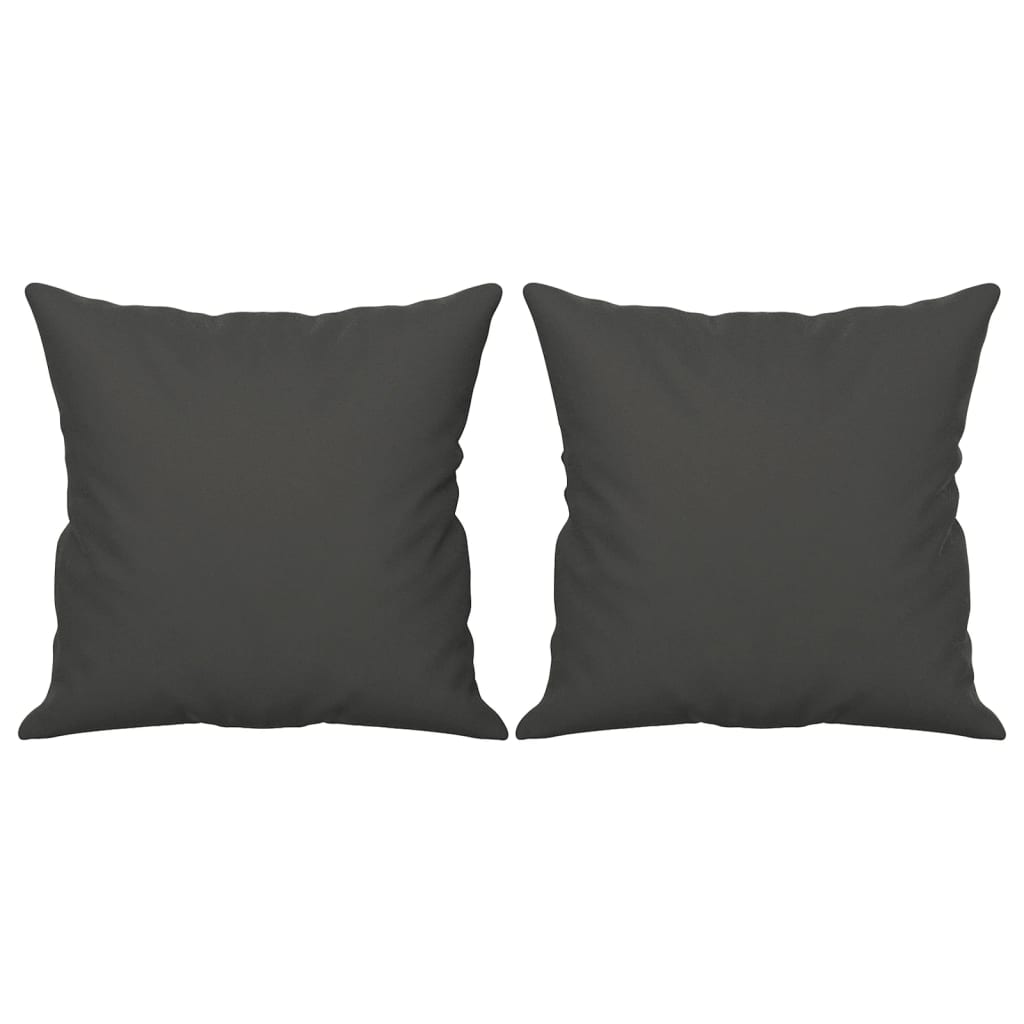 Sierkussens 2 st 40x40 cm microvezelstof donkergrijs is nu te koop bij PeponiXL, paradijselijk wonen!
