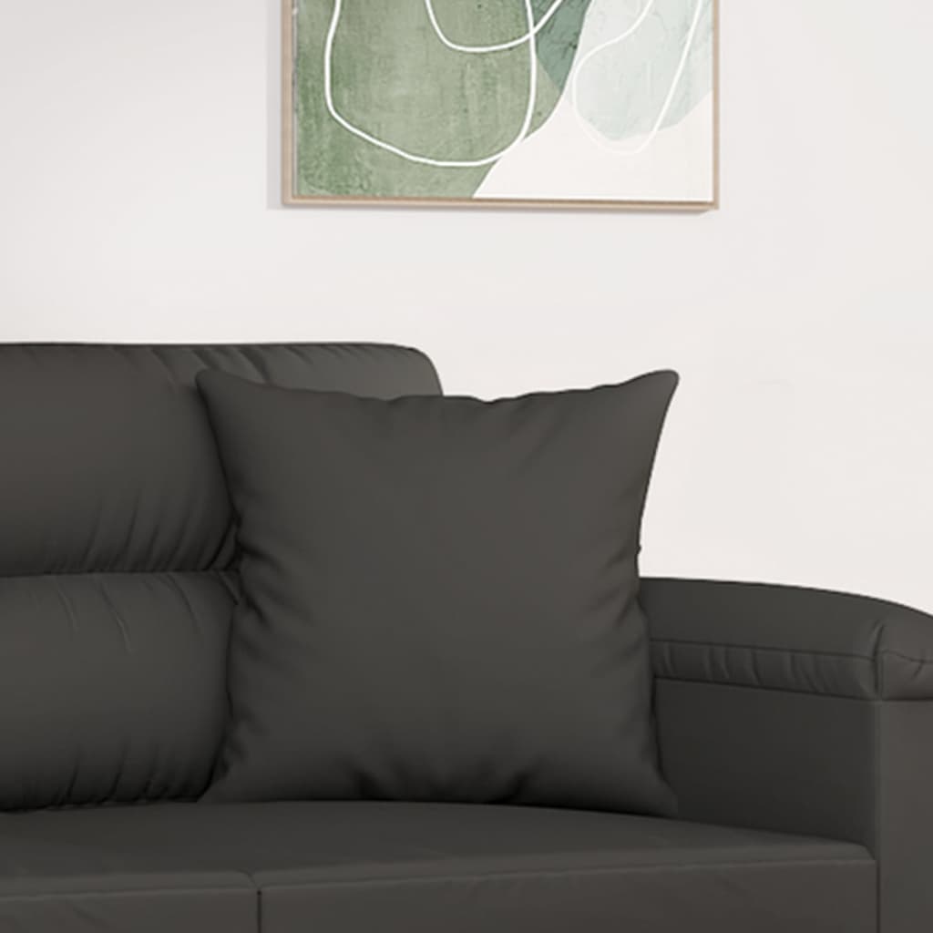 Sierkussens 2 st 40x40 cm microvezelstof donkergrijs is nu te koop bij PeponiXL, paradijselijk wonen!