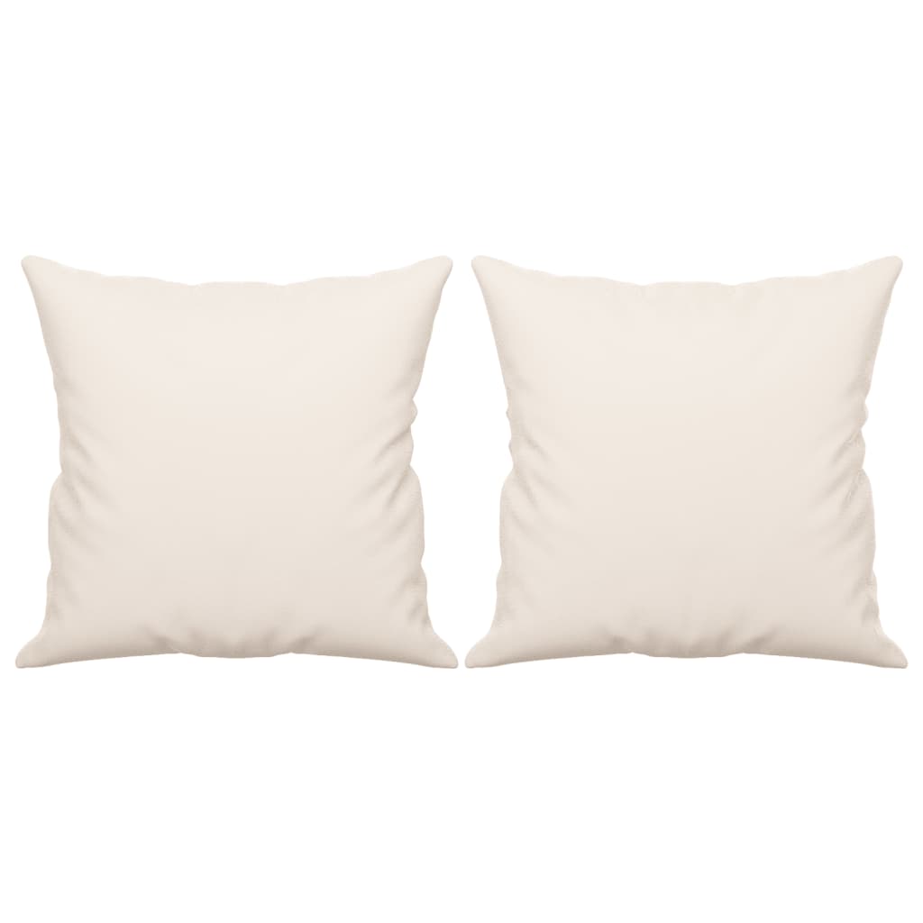 Sierkussens 2 st 40x40 cm microvezelstof beige is nu te koop bij PeponiXL, paradijselijk wonen!