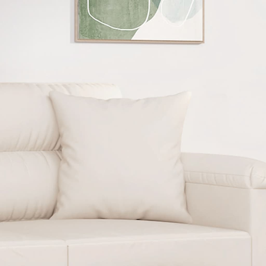 Sierkussens 2 st 40x40 cm microvezelstof beige is nu te koop bij PeponiXL, paradijselijk wonen!
