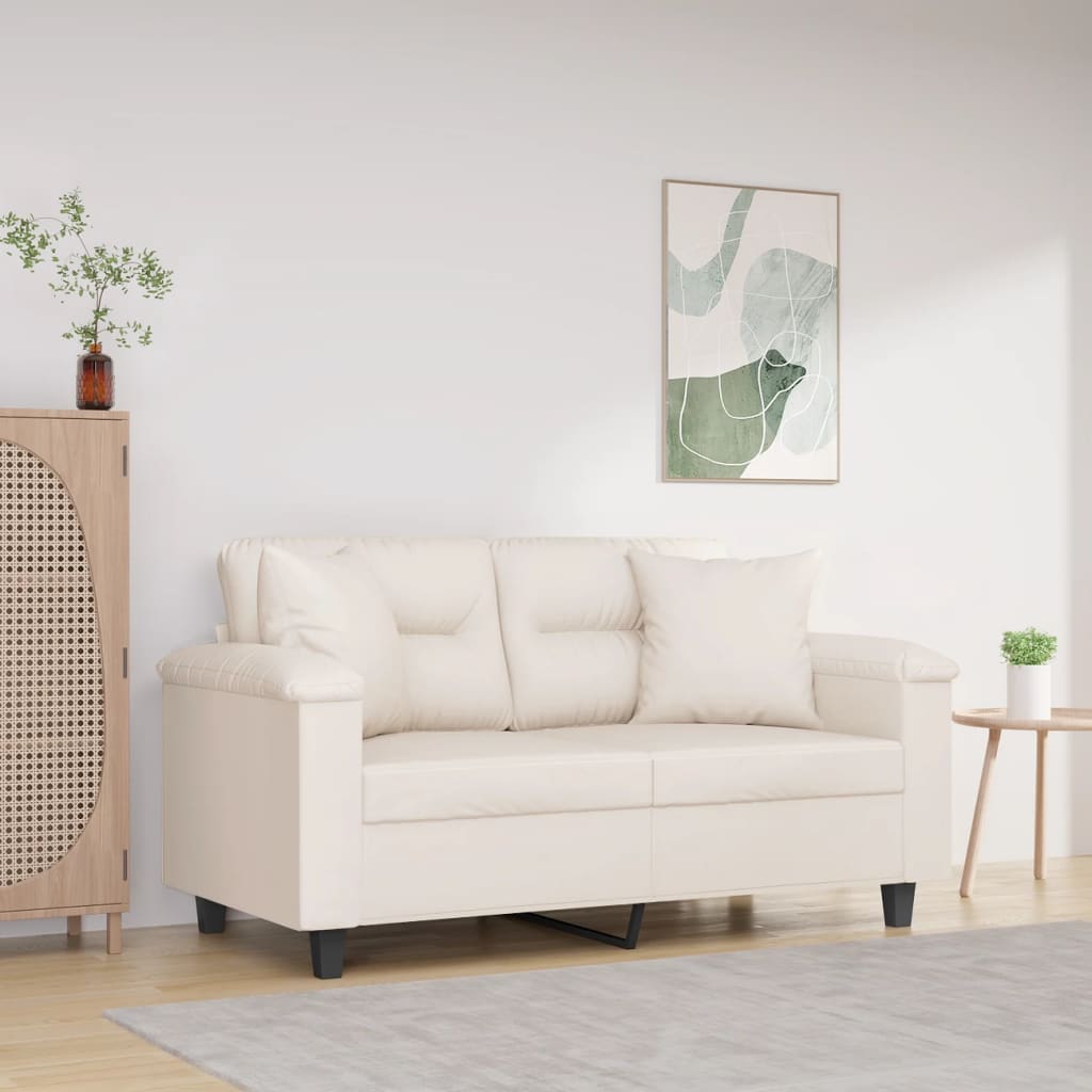 Sierkussens 2 st 40x40 cm microvezelstof beige is nu te koop bij PeponiXL, paradijselijk wonen!