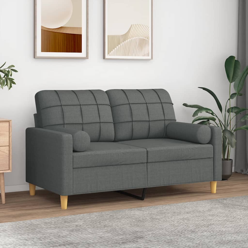 Sierkussens 2 st 15x50 cm stof donkergrijs is nu te koop bij PeponiXL, paradijselijk wonen!