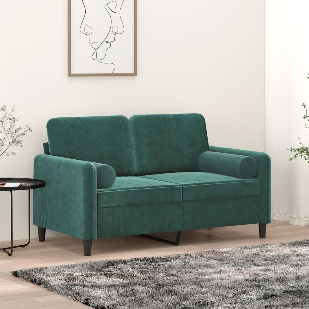 Sierkussens 2 st 15x50 cm fluweel donkergroen is nu te koop bij PeponiXL, paradijselijk wonen!