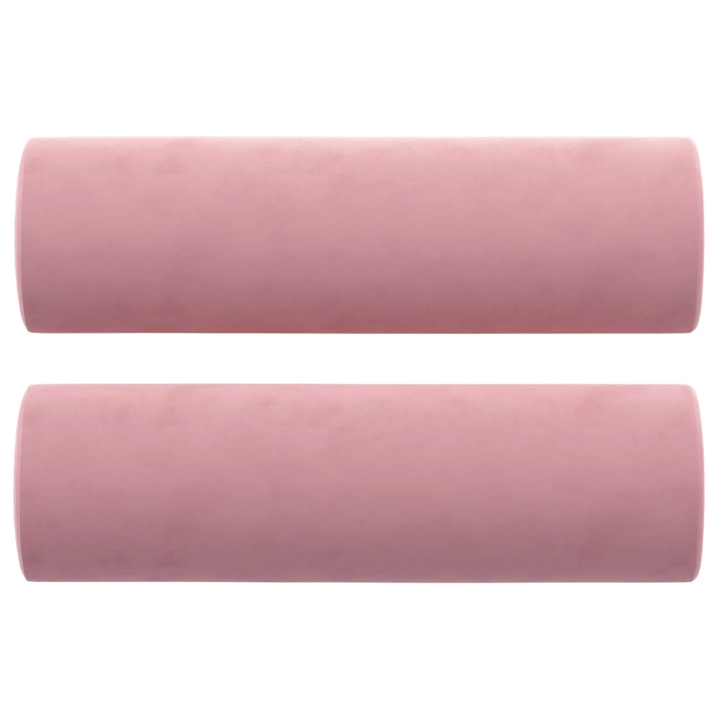 Sierkussens 2 st 15x50 cm fluweel roze is nu te koop bij PeponiXL, paradijselijk wonen!