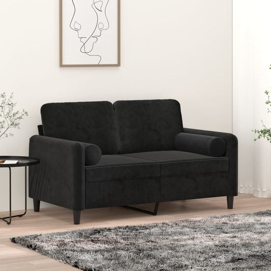 Sierkussens 2 st 15x50 cm fluweel zwart is nu te koop bij PeponiXL, paradijselijk wonen!