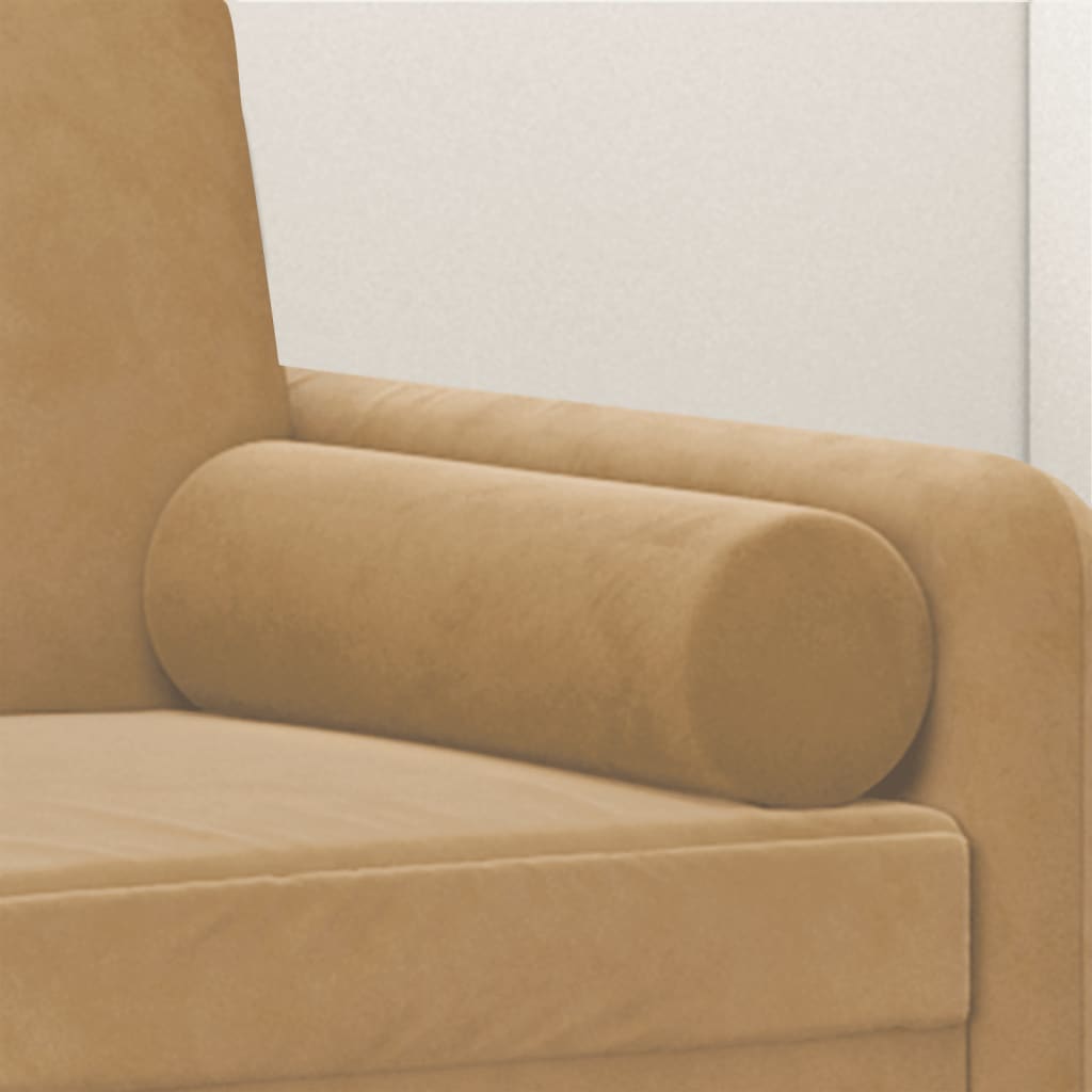 Sierkussens 2 st 15x50 cm fluweel bruin is nu te koop bij PeponiXL, paradijselijk wonen!