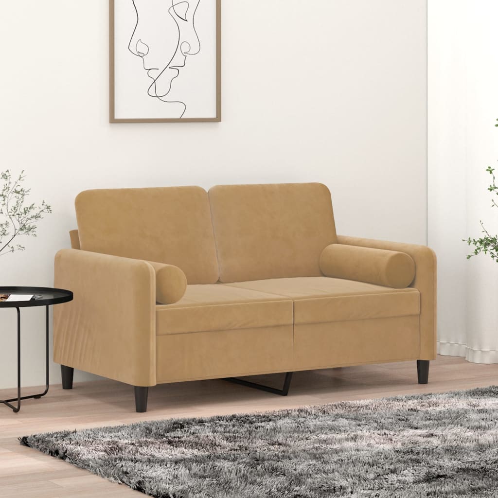 Sierkussens 2 st 15x50 cm fluweel bruin is nu te koop bij PeponiXL, paradijselijk wonen!