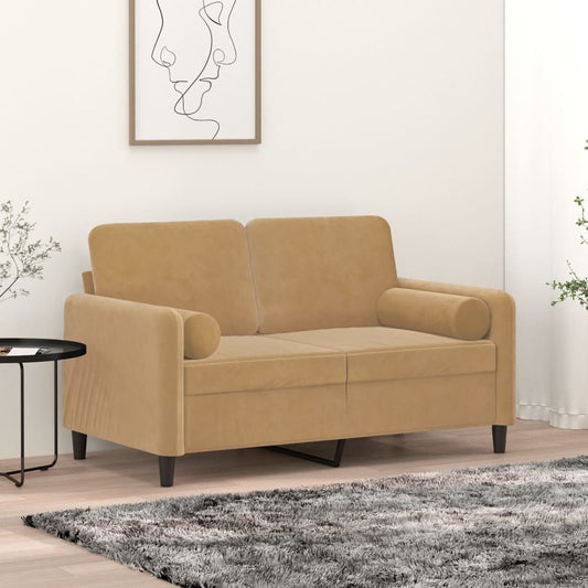 Sierkussens 2 st 15x50 cm fluweel bruin is nu te koop bij PeponiXL, paradijselijk wonen!