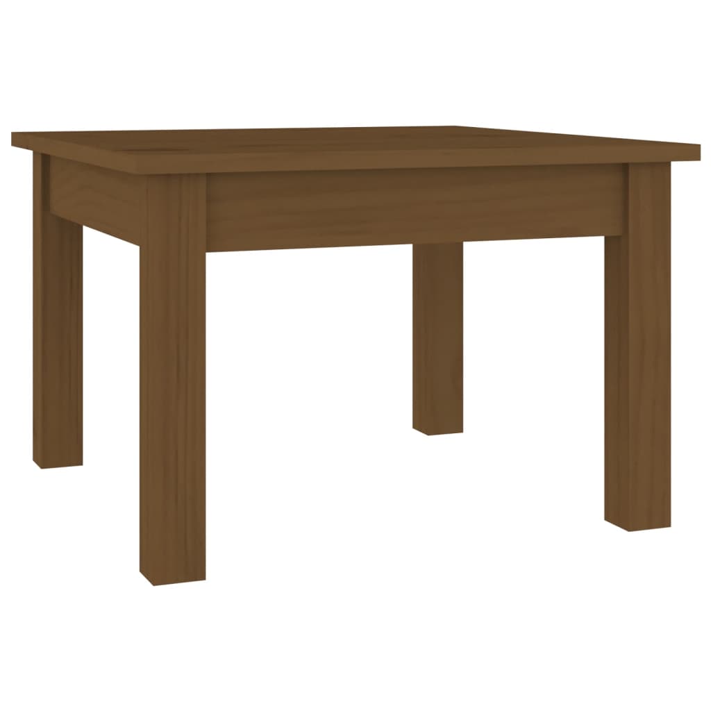 Salontafel 45x45x30 cm massief grenenhout honingbruin is nu te koop bij PeponiXL, paradijselijk wonen!