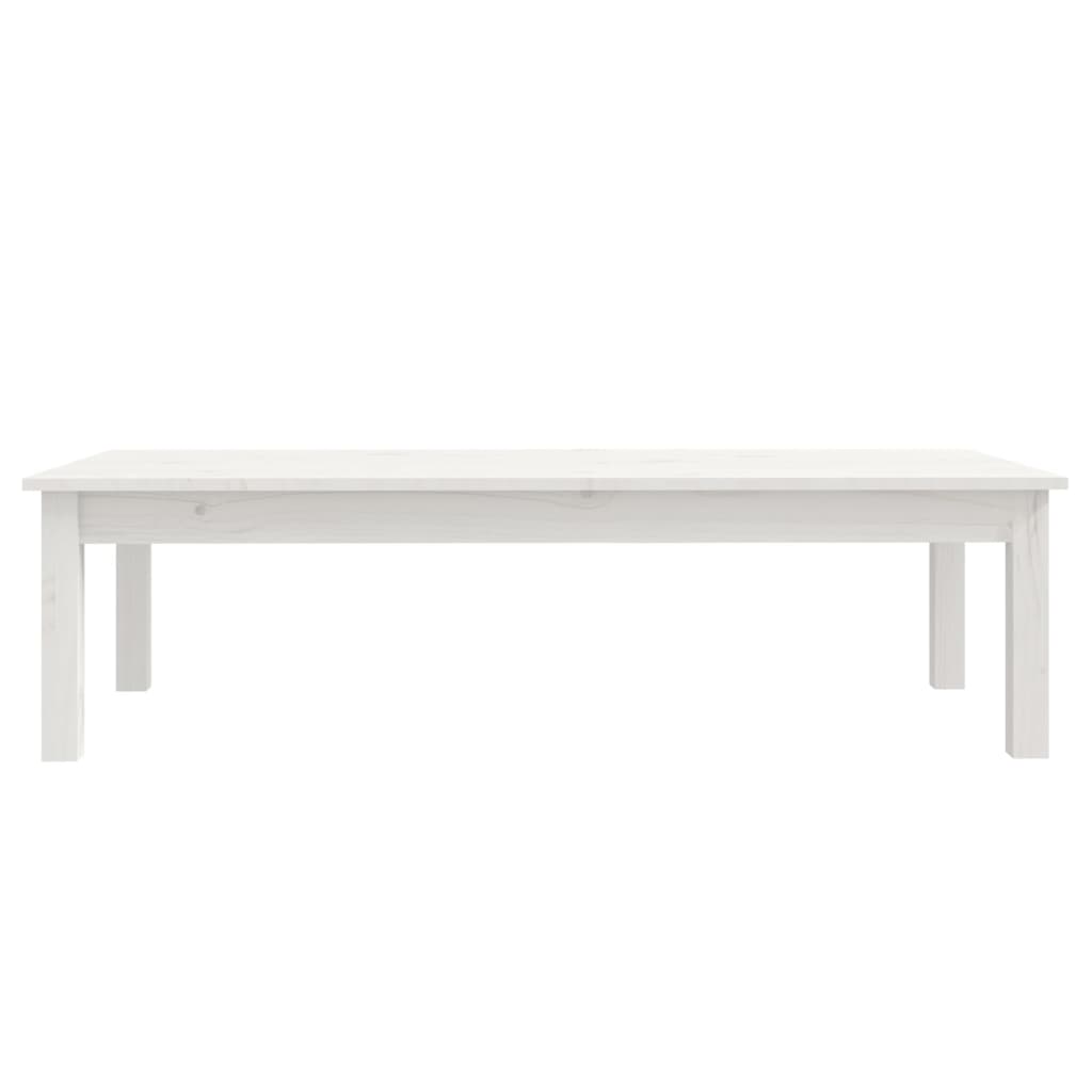 Salontafel 110x50x30 cm massief grenenhout wit is nu te koop bij PeponiXL, paradijselijk wonen!