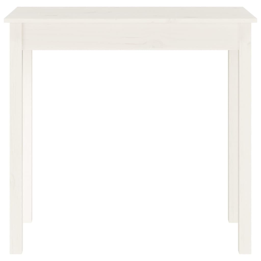 Wandtafel 80x40x75 cm massief grenenhout wit is nu te koop bij PeponiXL, paradijselijk wonen!
