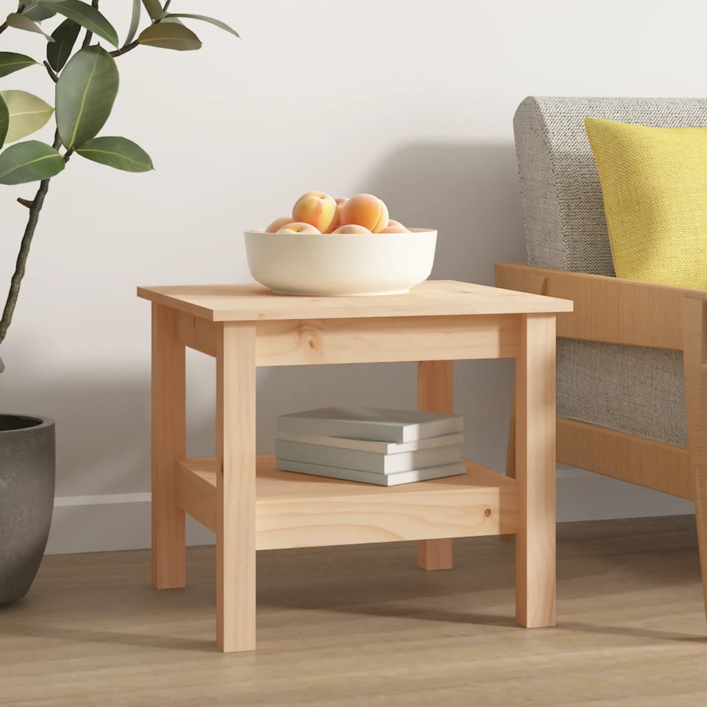 Salontafel 45x45x40 cm massief grenenhout is nu te koop bij PeponiXL, paradijselijk wonen!