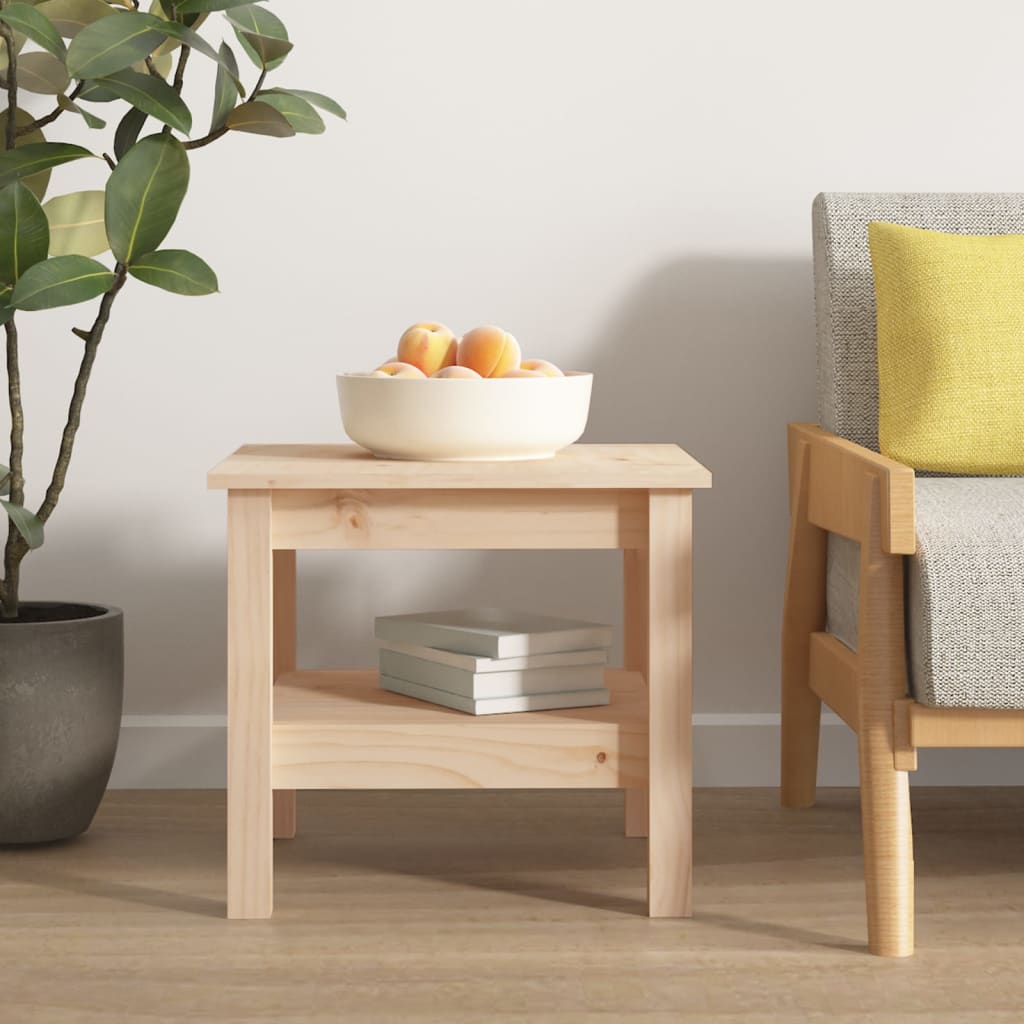 Salontafel 45x45x40 cm massief grenenhout is nu te koop bij PeponiXL, paradijselijk wonen!