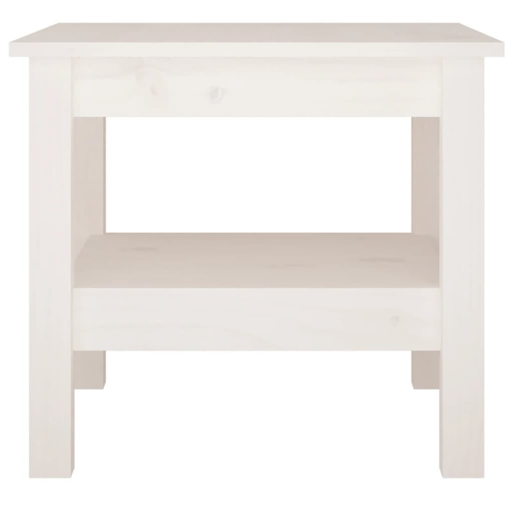 Salontafel Wit 45x45x40 cm Massief grenenhout is nu te koop bij PeponiXL, paradijselijk wonen!