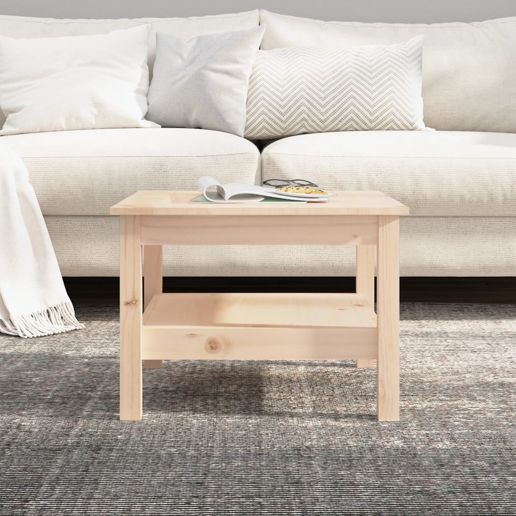 Salontafel 55x55x40 cm massief grenenhout is nu te koop bij PeponiXL, paradijselijk wonen!