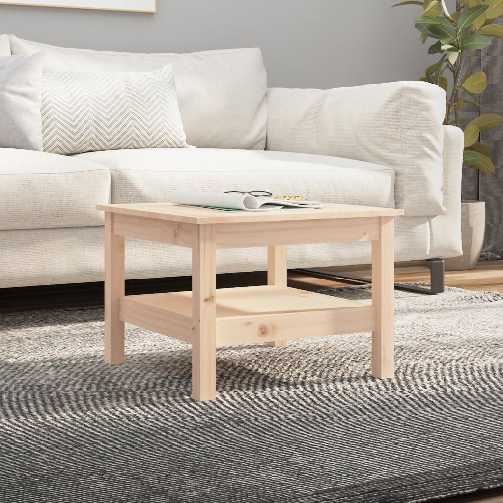 Salontafel 55x55x40 cm massief grenenhout is nu te koop bij PeponiXL, paradijselijk wonen!