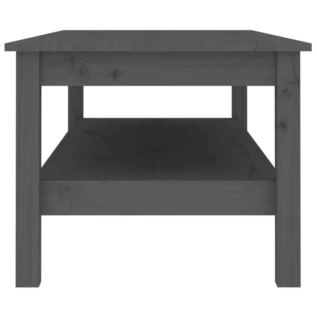 Salontafel 110x50x40 cm massief grenenhout grijs is nu te koop bij PeponiXL, paradijselijk wonen!