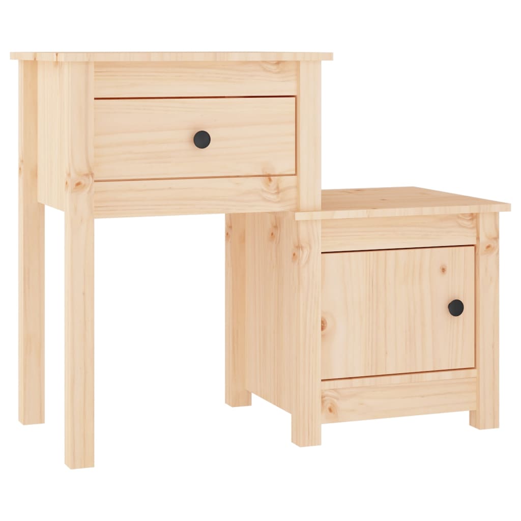 Nachtkastje 79,5x38x65,5 cm massief grenenhout is nu te koop bij PeponiXL, paradijselijk wonen!