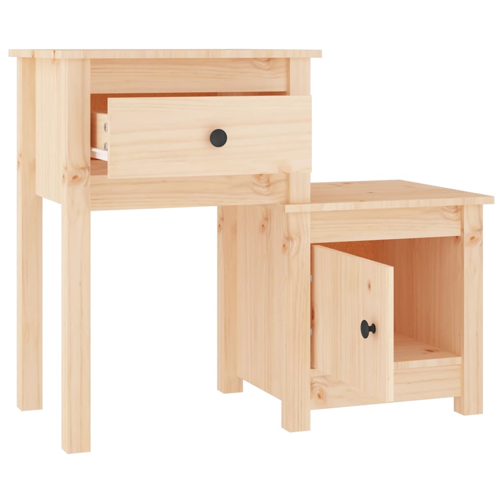 Nachtkastje 79,5x38x65,5 cm massief grenenhout is nu te koop bij PeponiXL, paradijselijk wonen!