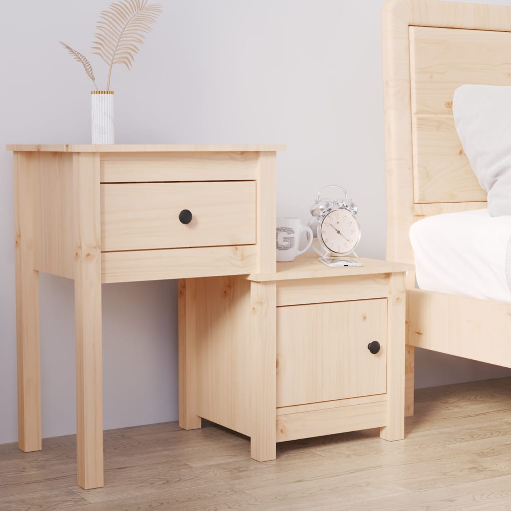 Nachtkastje 79,5x38x65,5 cm massief grenenhout is nu te koop bij PeponiXL, paradijselijk wonen!