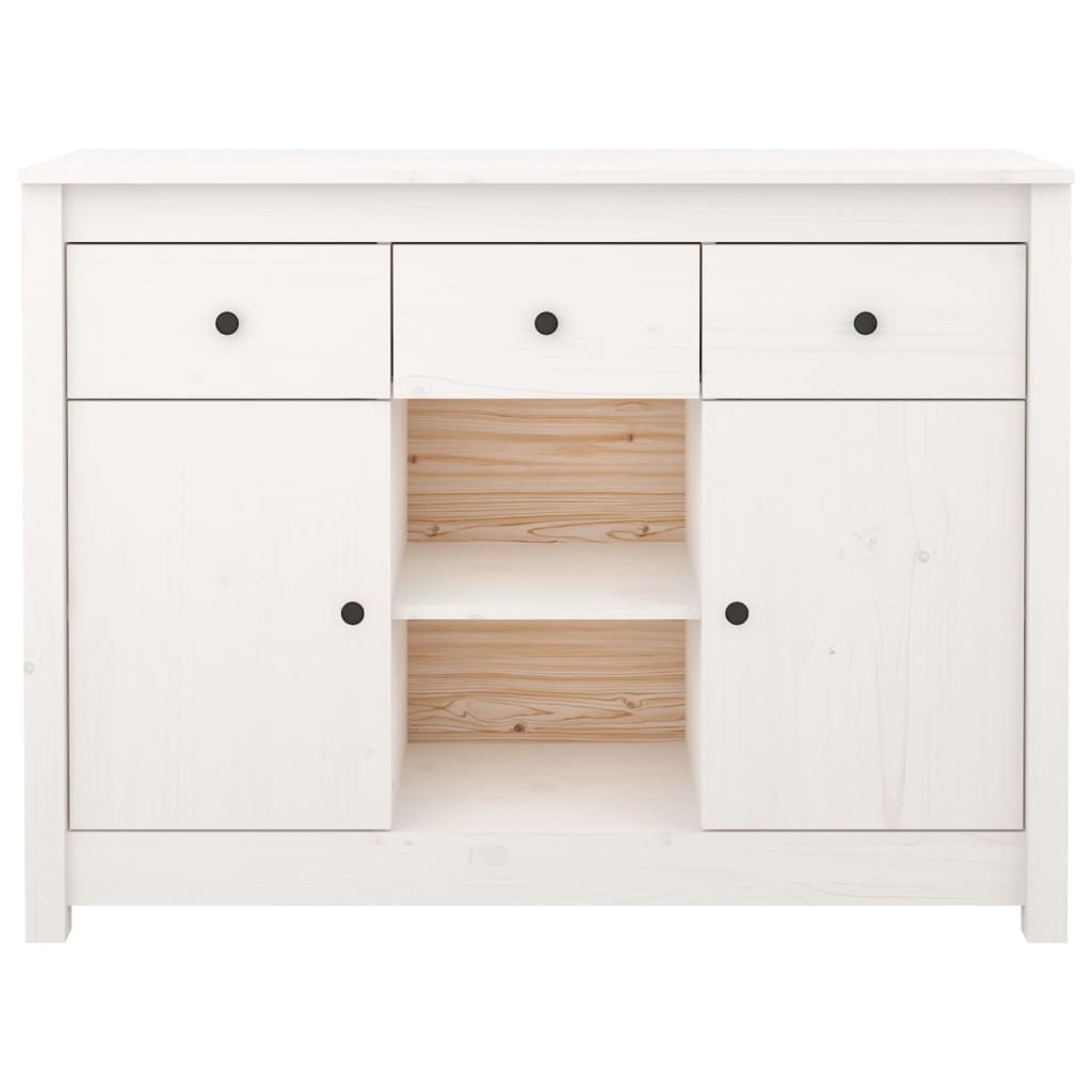 Dressoir 100x35x74,5 cm massief grenenhout wit is nu te koop bij PeponiXL, paradijselijk wonen!