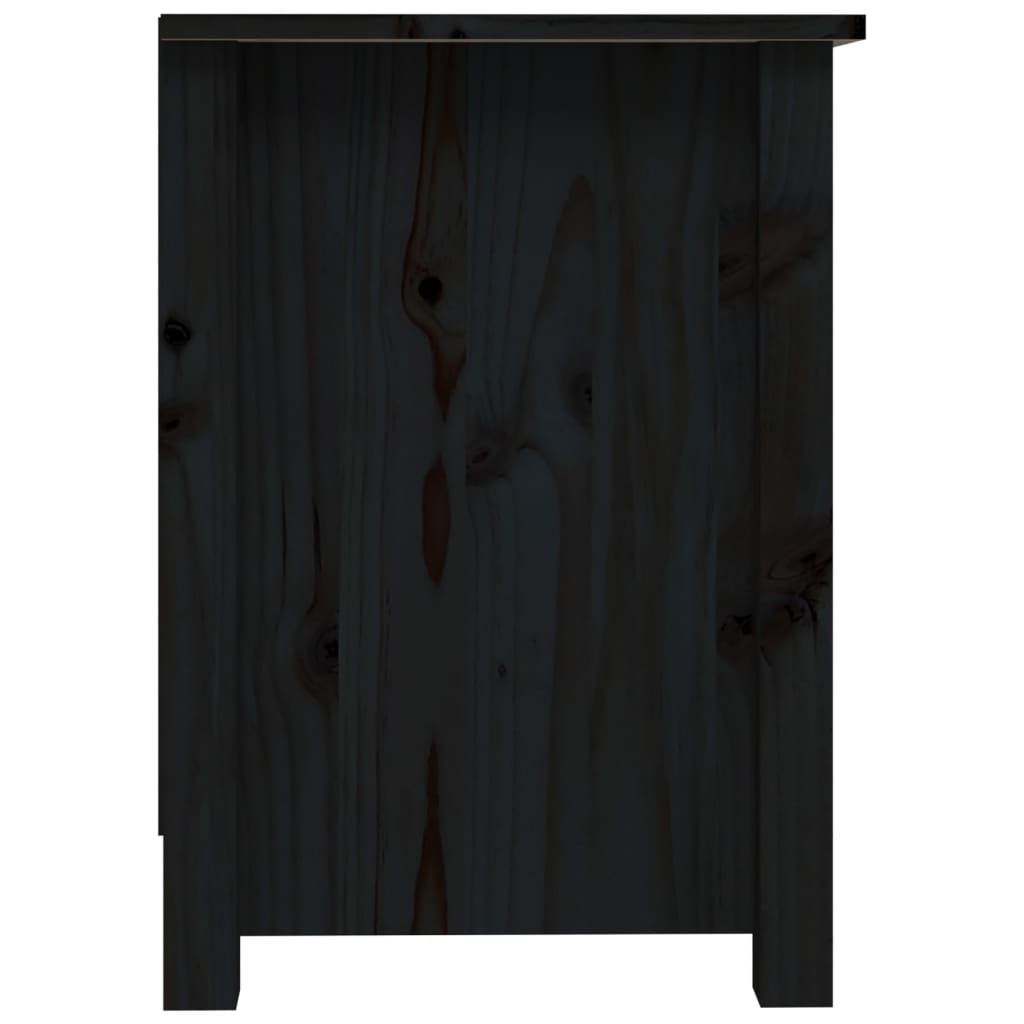 Tv-meubel 103x36,5x52 cm massief grenenhout zwart is nu te koop bij PeponiXL, paradijselijk wonen!