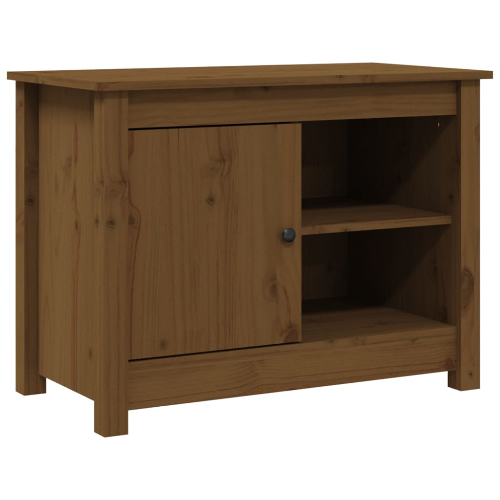 Tv-meubel 70x36,5x52 cm massief grenenhout honingbruin is nu te koop bij PeponiXL, paradijselijk wonen!