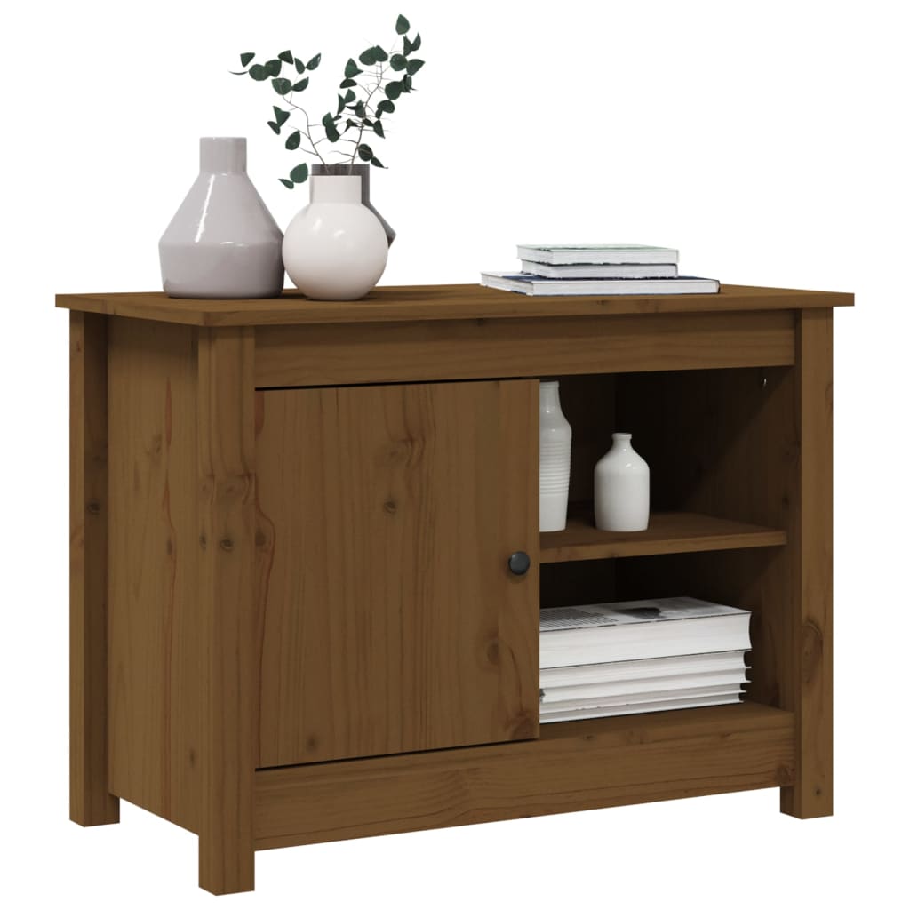 Tv-meubel 70x36,5x52 cm massief grenenhout honingbruin is nu te koop bij PeponiXL, paradijselijk wonen!
