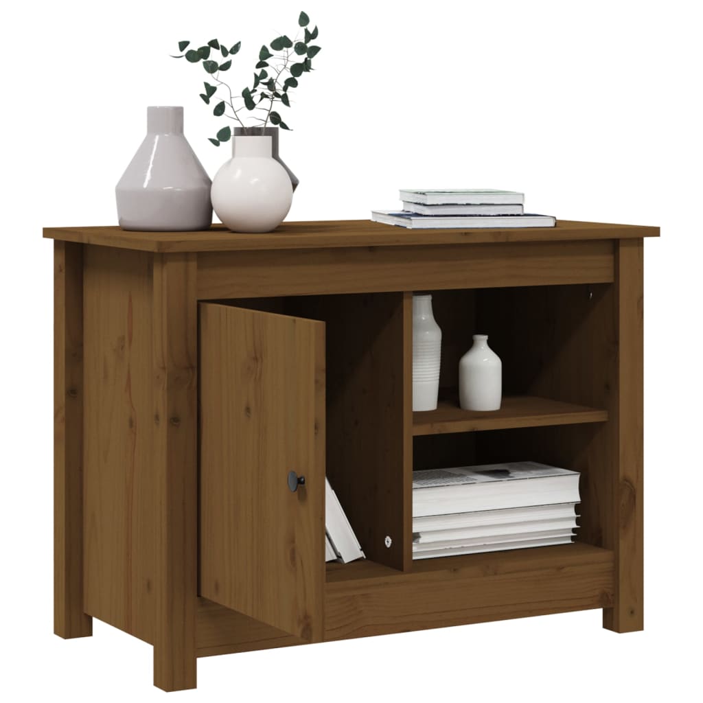 Tv-meubel 70x36,5x52 cm massief grenenhout honingbruin is nu te koop bij PeponiXL, paradijselijk wonen!