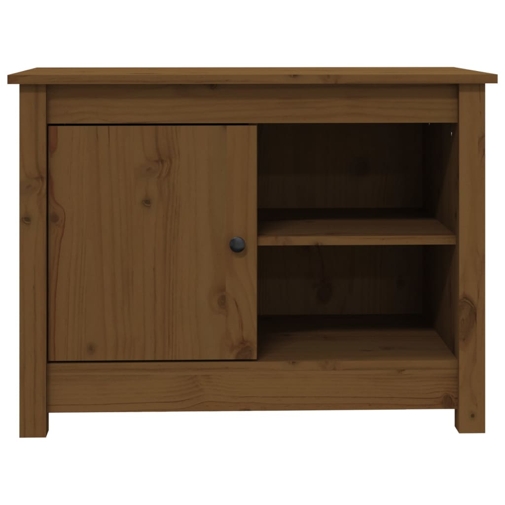 Tv-meubel 70x36,5x52 cm massief grenenhout honingbruin is nu te koop bij PeponiXL, paradijselijk wonen!