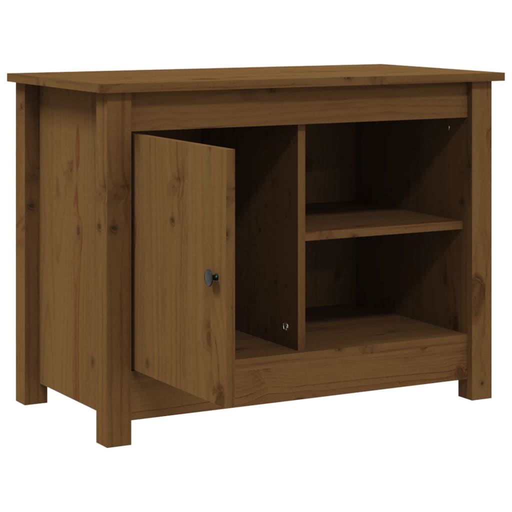 Tv-meubel 70x36,5x52 cm massief grenenhout honingbruin is nu te koop bij PeponiXL, paradijselijk wonen!