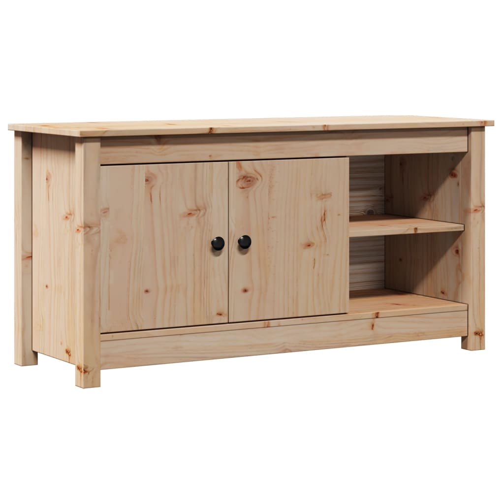 Tv-meubel 103x36,5x52 cm massief grenenhout is nu te koop bij PeponiXL, paradijselijk wonen!