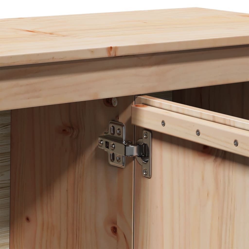 Tv-meubel 103x36,5x52 cm massief grenenhout is nu te koop bij PeponiXL, paradijselijk wonen!