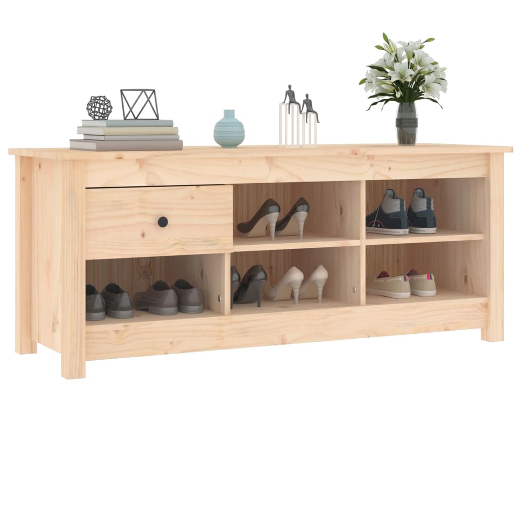 Schoenenkast 110x38x45,5 cm massief grenenhout is nu te koop bij PeponiXL, paradijselijk wonen!