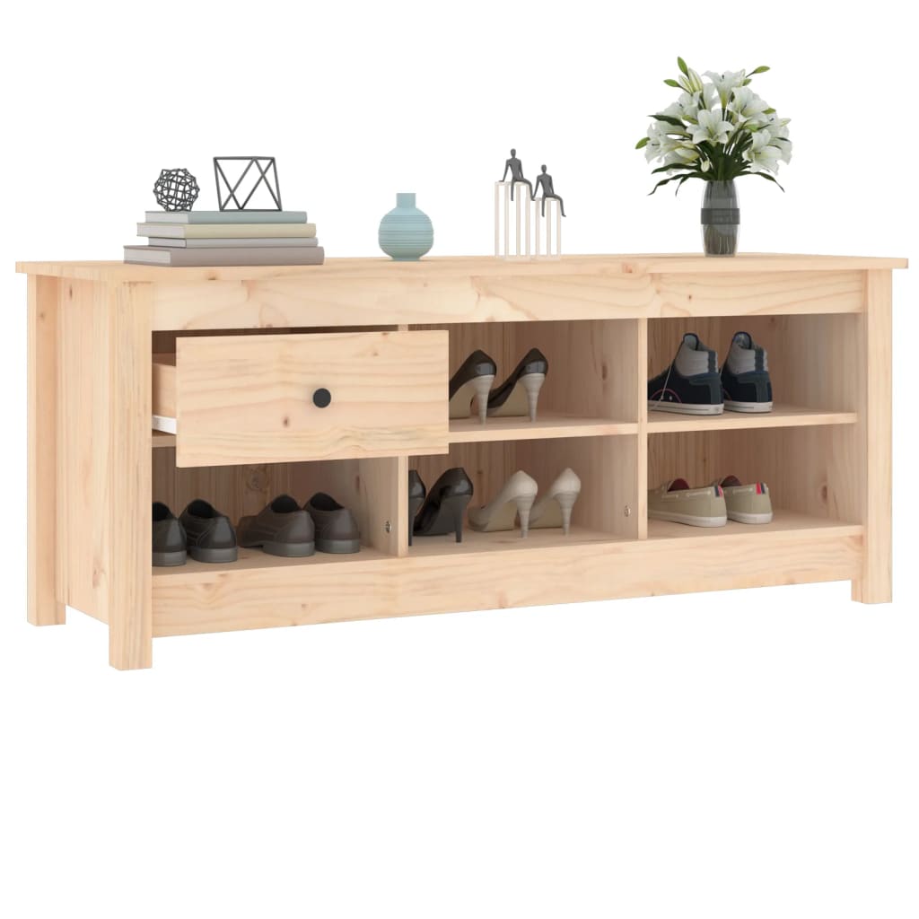 Schoenenkast 110x38x45,5 cm massief grenenhout is nu te koop bij PeponiXL, paradijselijk wonen!