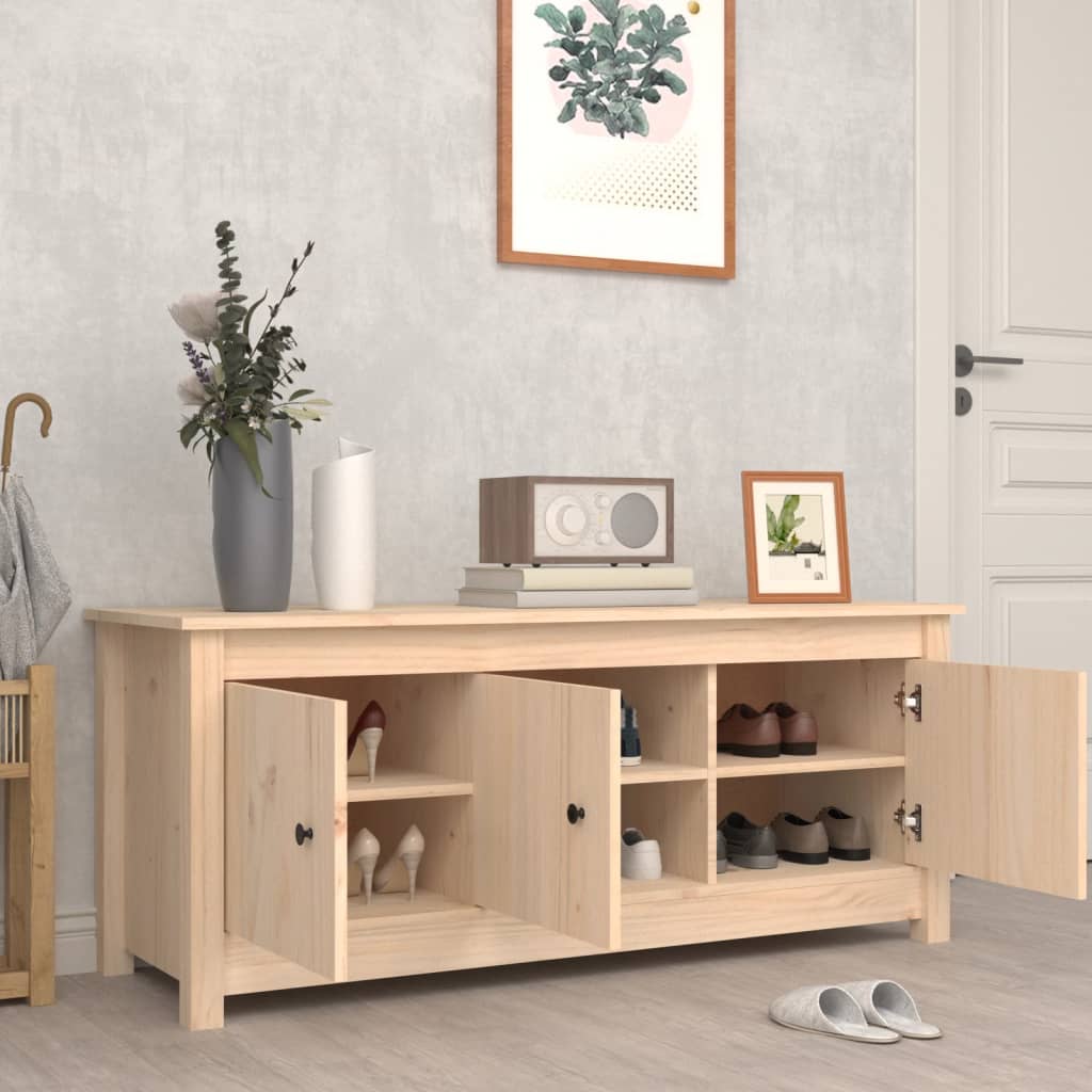 Schoenenkast 110x38x45,5 cm massief grenenhout is nu te koop bij PeponiXL, paradijselijk wonen!