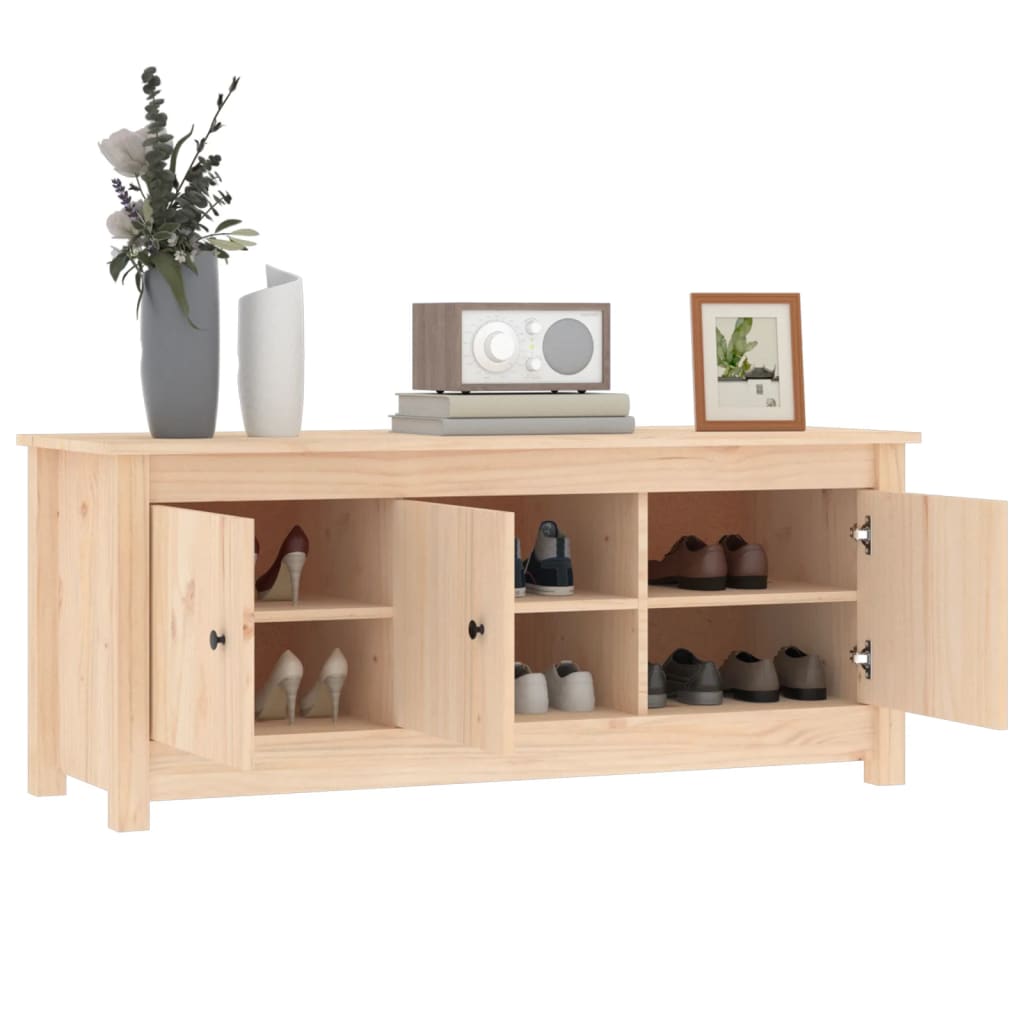 Schoenenkast 110x38x45,5 cm massief grenenhout is nu te koop bij PeponiXL, paradijselijk wonen!