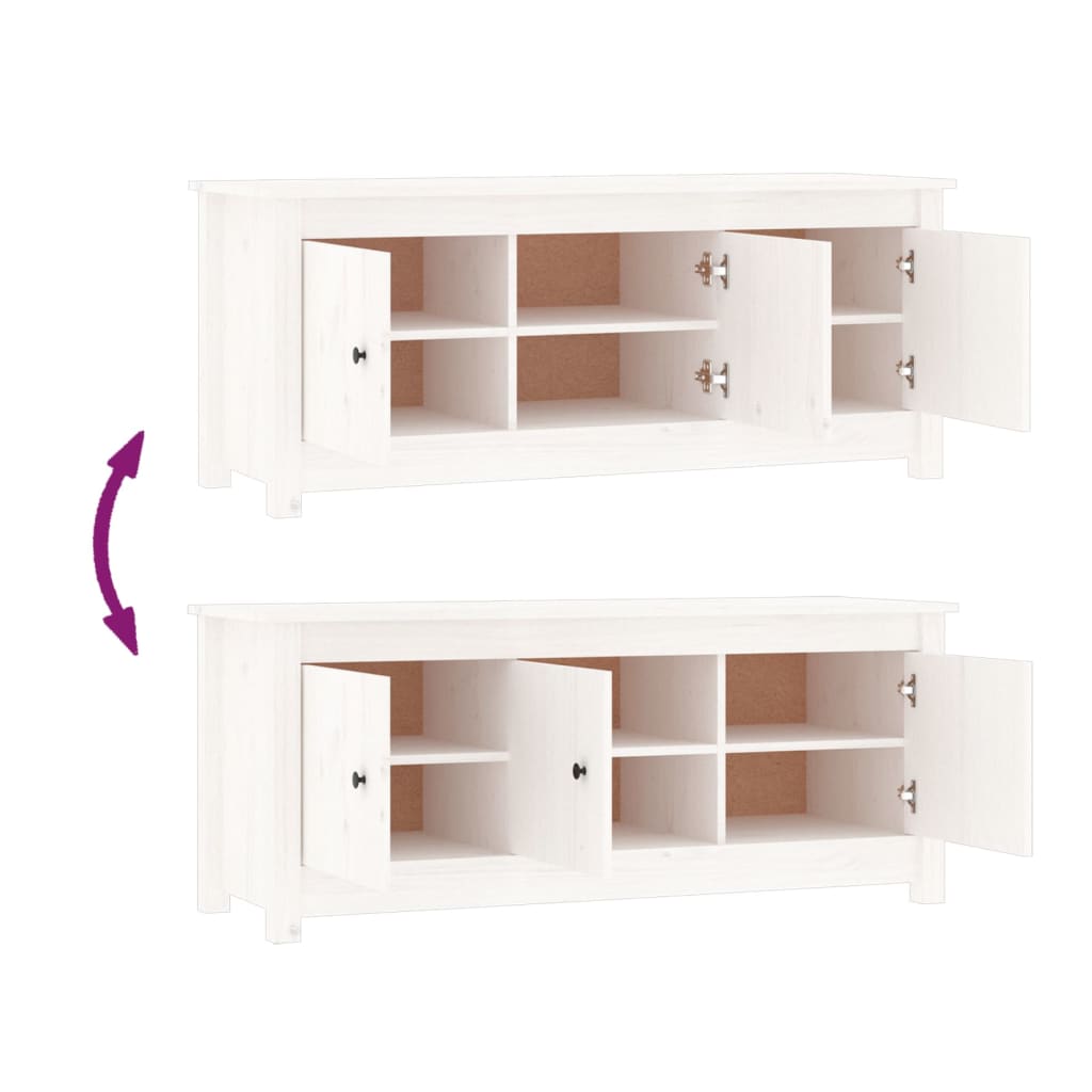 Schoenenkast 110x38x45,5 cm massief grenenhout wit is nu te koop bij PeponiXL, paradijselijk wonen!