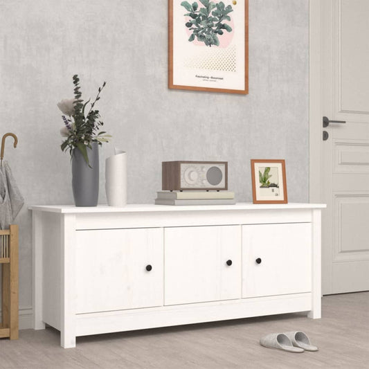 Schoenenkast 110x38x45,5 cm massief grenenhout wit is nu te koop bij PeponiXL, paradijselijk wonen!