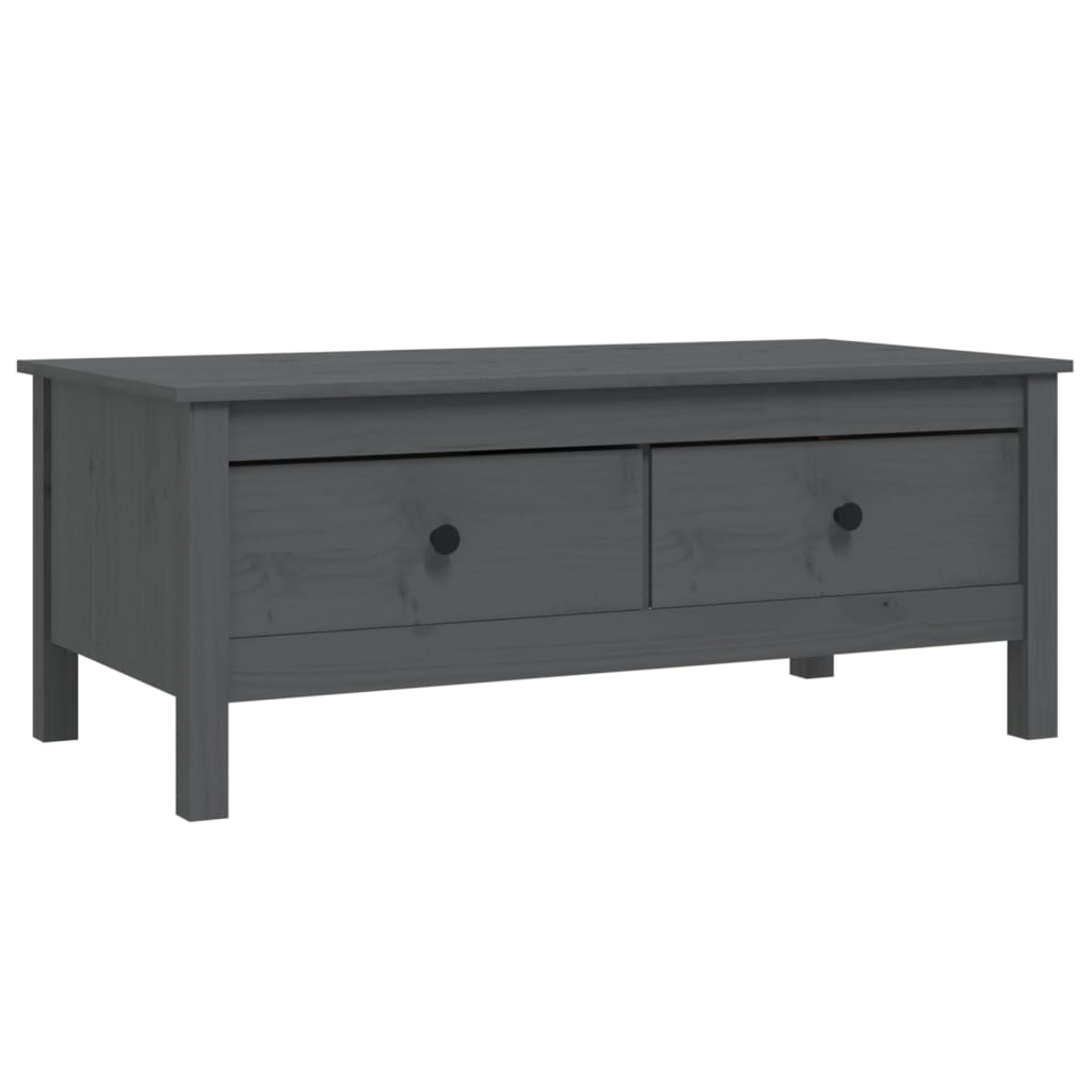 Salontafel 100x50x40 cm massief grenenhout grijs is nu te koop bij PeponiXL, paradijselijk wonen!