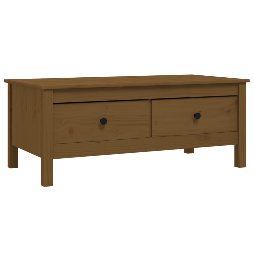 Salontafel 100x50x40 cm massief grenenhout honingbruin is nu te koop bij PeponiXL, paradijselijk wonen!