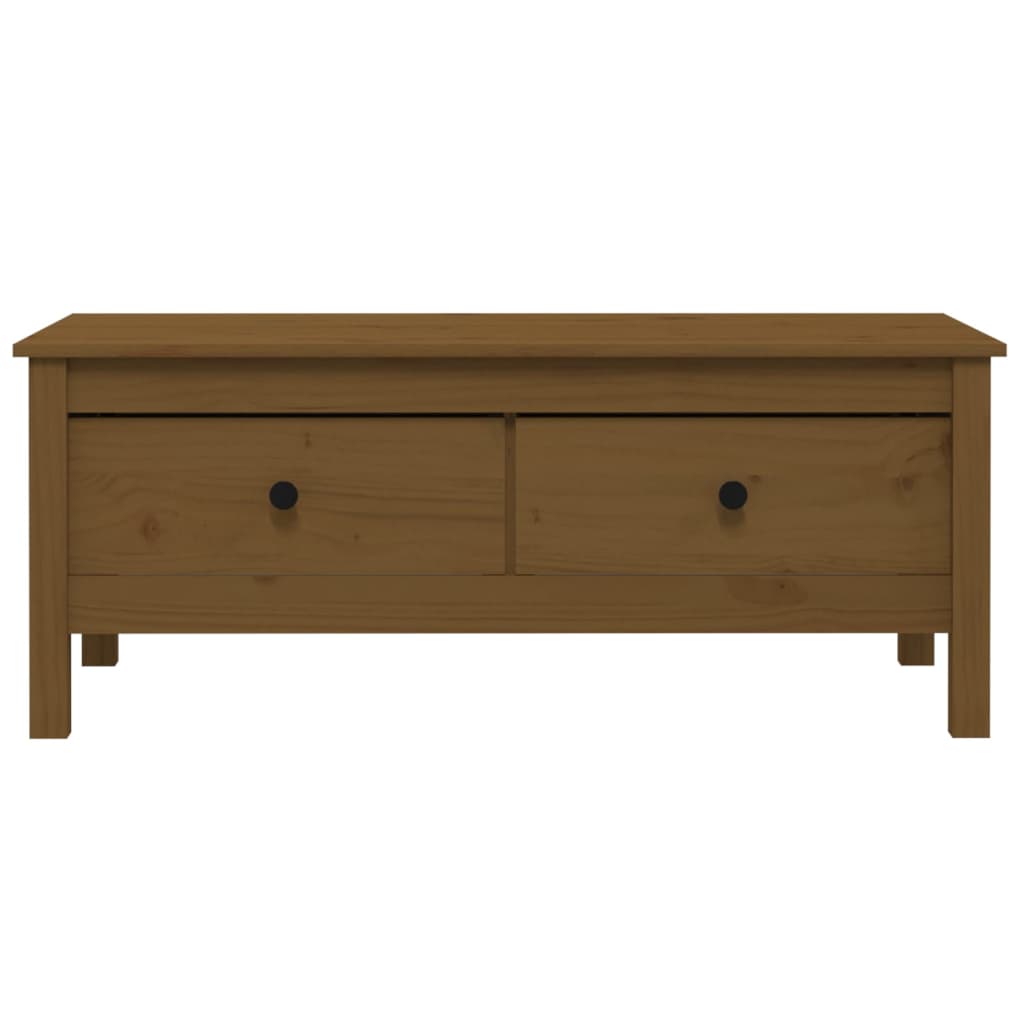 Salontafel 100x50x40 cm massief grenenhout honingbruin is nu te koop bij PeponiXL, paradijselijk wonen!