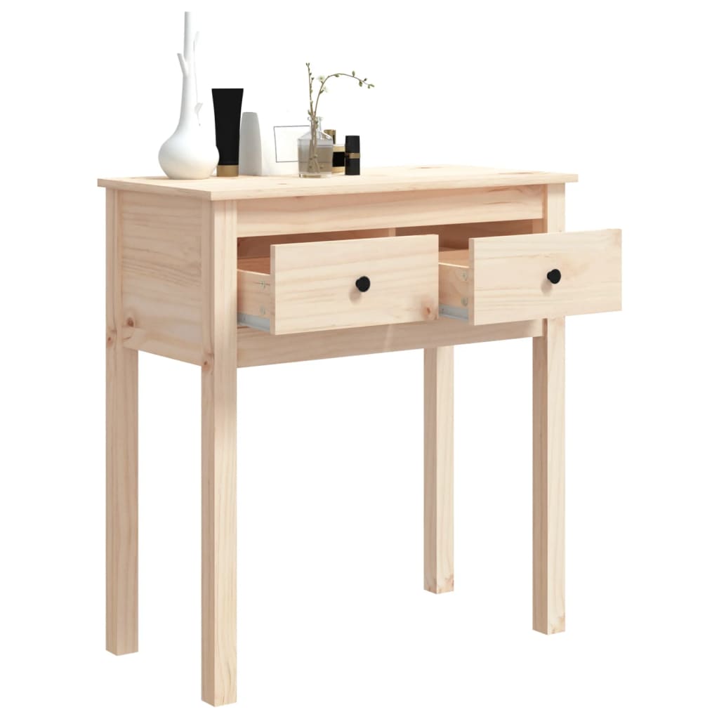 Wandtafel 70x35x75 cm massief grenenhout is nu te koop bij PeponiXL, paradijselijk wonen!
