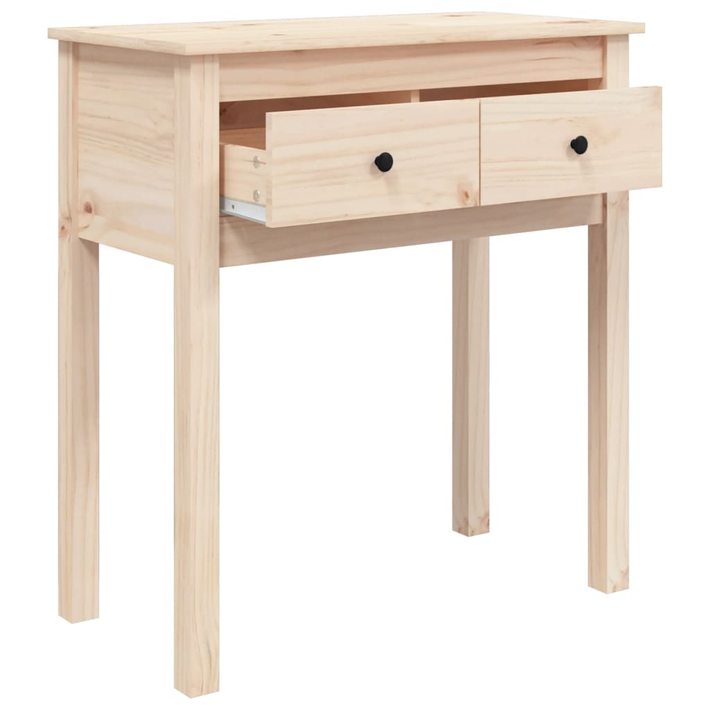 Wandtafel 70x35x75 cm massief grenenhout is nu te koop bij PeponiXL, paradijselijk wonen!