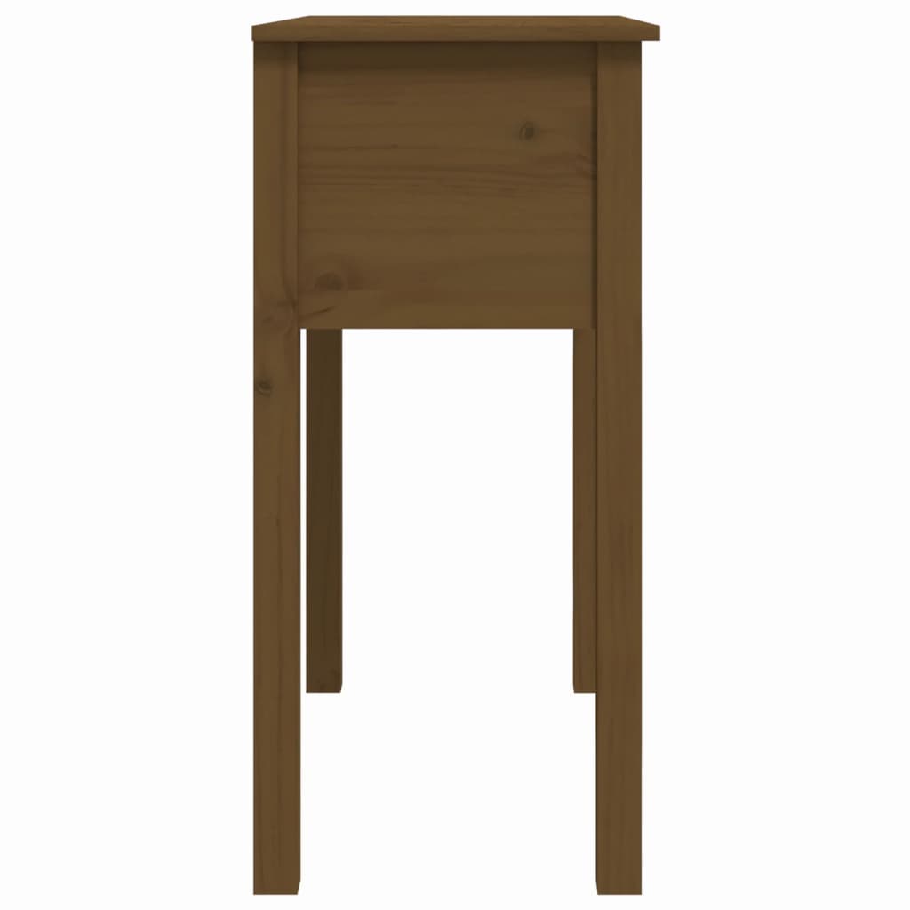 Wandtafel 70x35x75 cm massief grenenhout honingbruin is nu te koop bij PeponiXL, paradijselijk wonen!