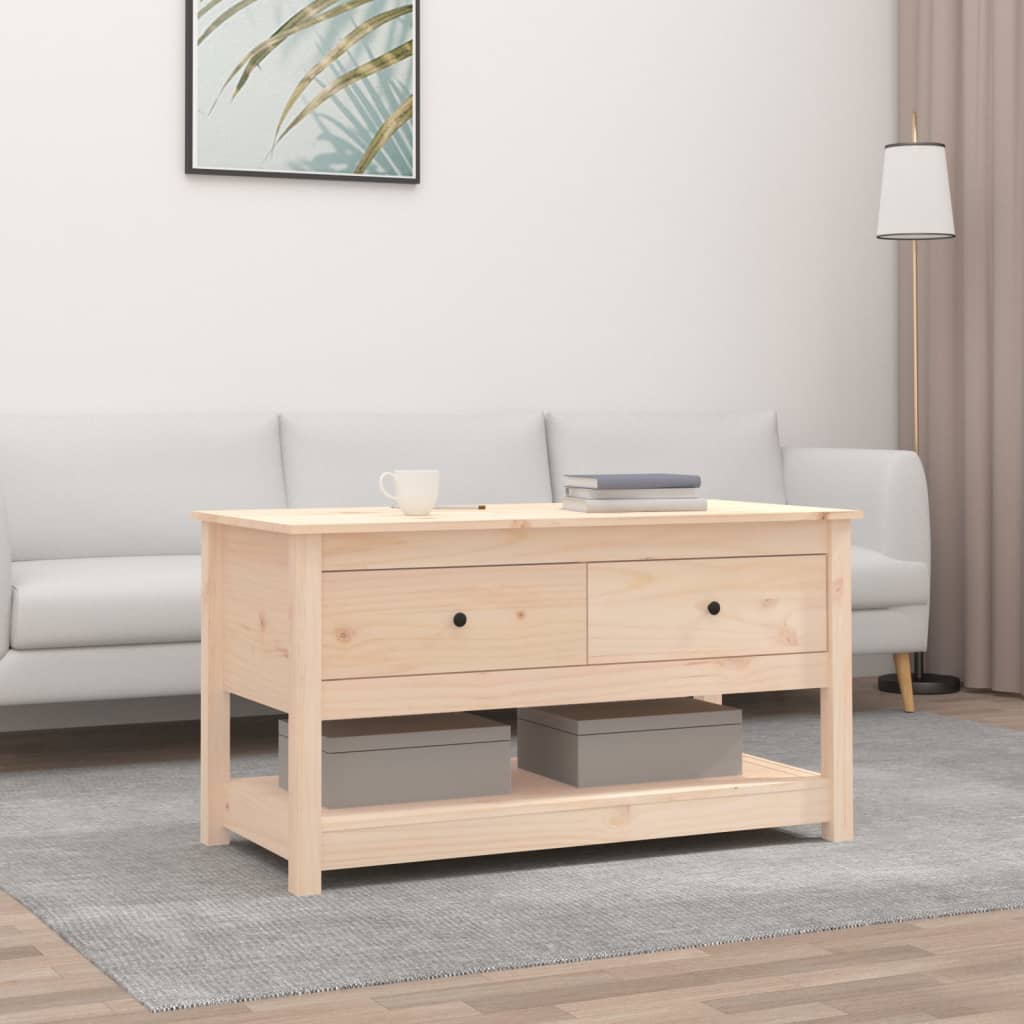 Salontafel 102x49x55 cm massief grenenhout is nu te koop bij PeponiXL, paradijselijk wonen!