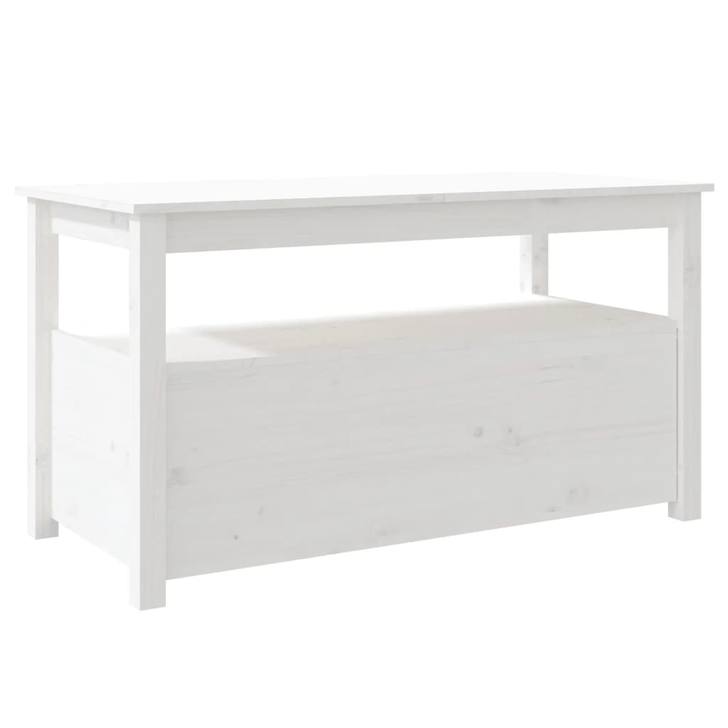 Salontafel 102x49x55 cm massief grenenhout wit is nu te koop bij PeponiXL, paradijselijk wonen!