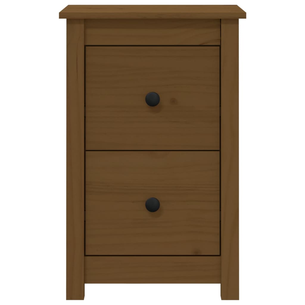 Nachtkastjes 2 st 40x35x61,5 cm massief grenenhout honingbruin is nu te koop bij PeponiXL, paradijselijk wonen!