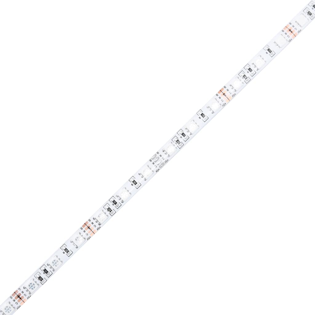 Tv-meubel LED-verlichting 140x40x36 cm gerookt eikenkleurig is nu te koop bij PeponiXL, paradijselijk wonen!